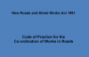 Code of Practice for the Co-ordination of Works in Roads 