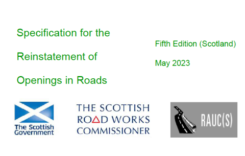 Specification for the Reinstatement of Openings in Roads Specification for the Reinstatement of Openings in Roads